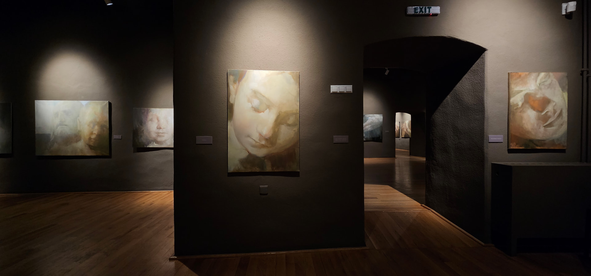 Sleeping Titans exhibition interior